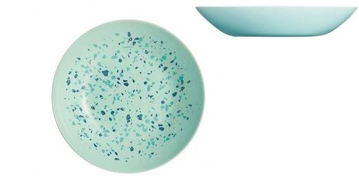 Тарелка глубокая Luminarc Venizia Turquoise круглая без борта 500мл d20 см стеклокерамика (6506P) (1114366)
