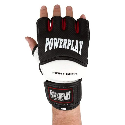 Перчатки для MMA Power Play 3075, Black/White - L (1120970)