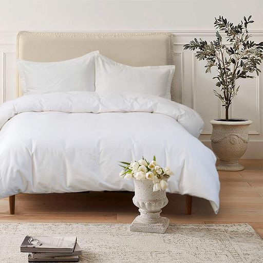 Комплект постільної білизни Lotus Home 11421 Туреччина Євро  Сатін Молочний (1124833)