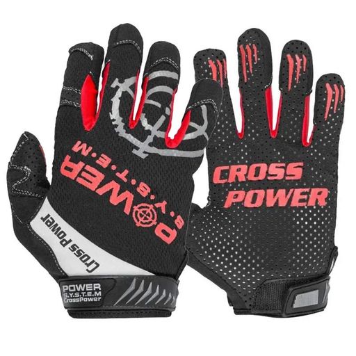Перчатки для кроссфит с длинным пальцем Power System Cross Power PS-2860 Black/Red M (1126514)