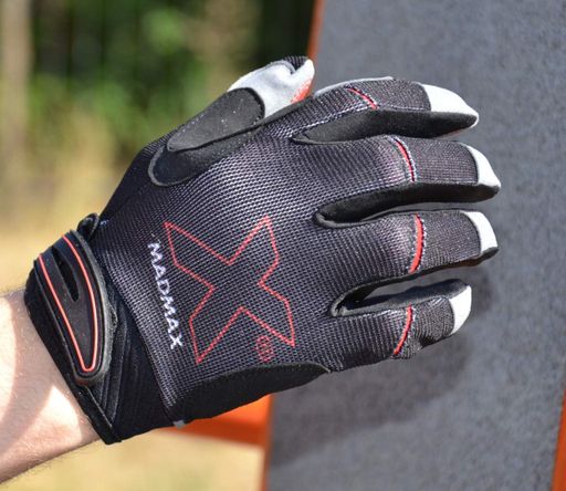 Рукавички для фітнесу MadMax MXG-103 X Gloves M Black/Grey (1126782)