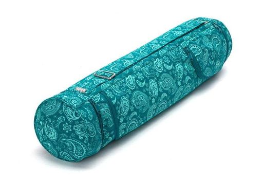 Bodhi SURYA BAG COTTON | Grote yogatas voor schurwolle matten & yogamatten | Tas van 100% katoen in XL-formaat | Sporttas met mandala-ontwerp | aubergine
