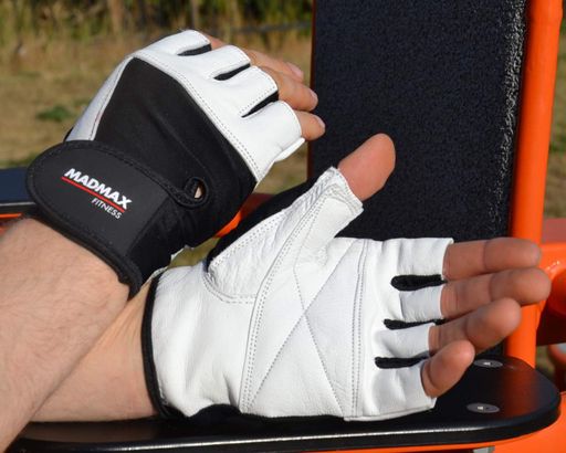 Рукавички для фітнесу MadMax MFG-444 Fitness White S (1127050)