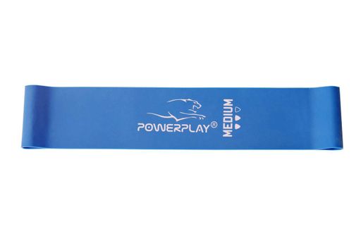 Гумка для фітнесу Mini Power Band 1 мм. Medium (7.5 кг) PowerPlay 50х5 см Синій CL0070800 (1127488)