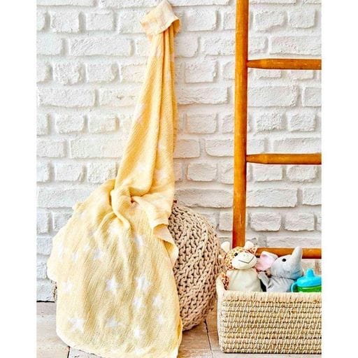 Дитяче покривало-піке Karaca Home Baby star sari svt - 2000022253772 (1130053)