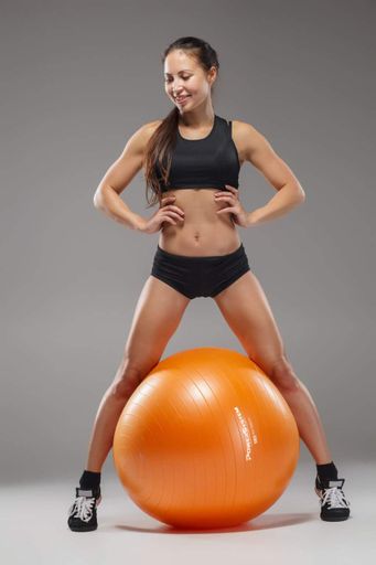 М'яч для фітнесу (фітбол) Power System PS-4012 Ø65 cm PRO Gymball Orange (1132437)