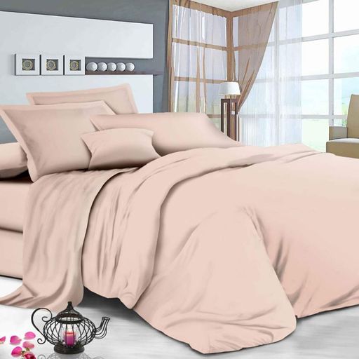 Простынь на резинке SoundSleep Stripy Pudra бязь 160х200х20 см пудровая (2800004674515)  * (1133341)