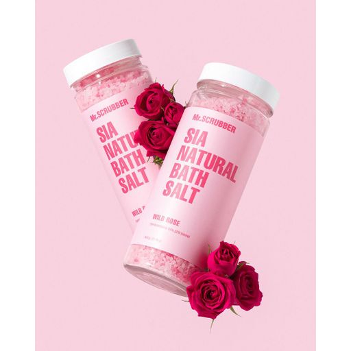 Парфюмированная соль для ванны Mr.Scrubber Sia Natural Bath Salt Wild Rose, 600 г