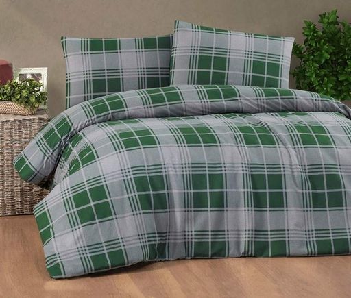 Комплект постільної білизни Cotton collection  84533 Туреччина Євро  Фланель (1142735)