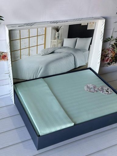 Комплект постільної білизни Happy cotton 84872 Туреччина Євро  Полікотон (1142773)