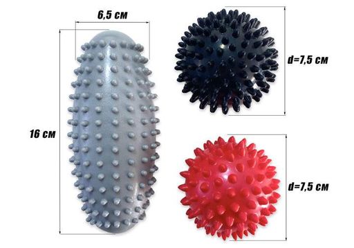 Набор для массажа и МФР EasyFit PVC Set-1 в сумочке (1152653)