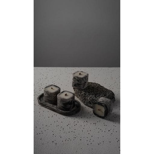 Парфюмированная свечка Choice Aroma Monoi Peche Мрамор, 50 г