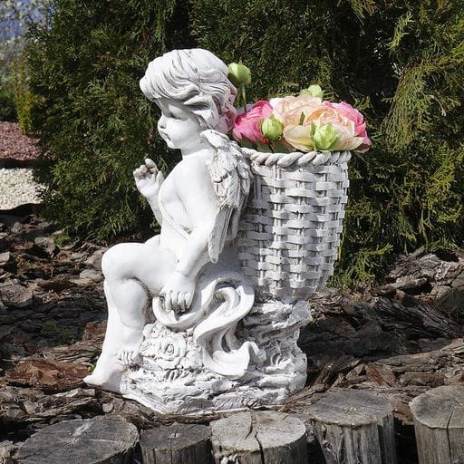 Ангел з кошиком світиться 33 см Гранд Презент СП507-4 св (1157827)