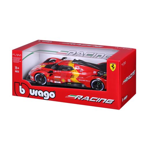 Автомодель Bburago Ferrari 499P LMH, 1:24, червона, від 14 років, 8*20*5 см (18-26309)