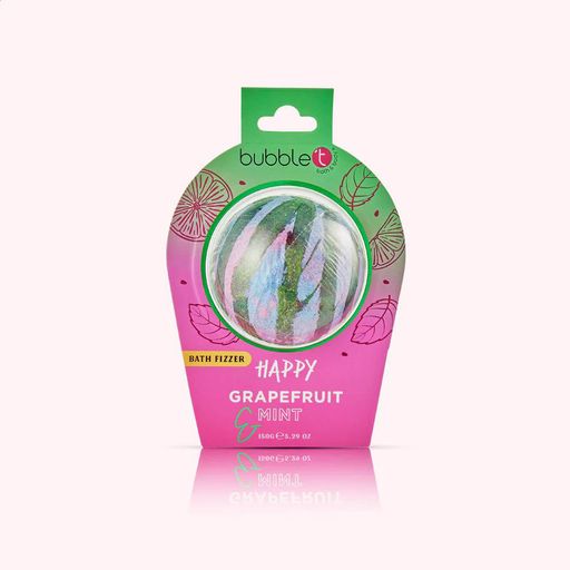 Бомбочка для ванни Bubble T Bath Fizzer Happy Grapefruit & Mint, 150 г