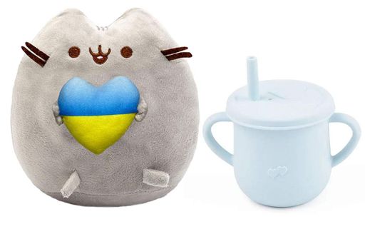 Комплект S&T М'яка іграшка Pusheen cat та Поильник-непроливайка Y5 (vol-10559) (1170636)