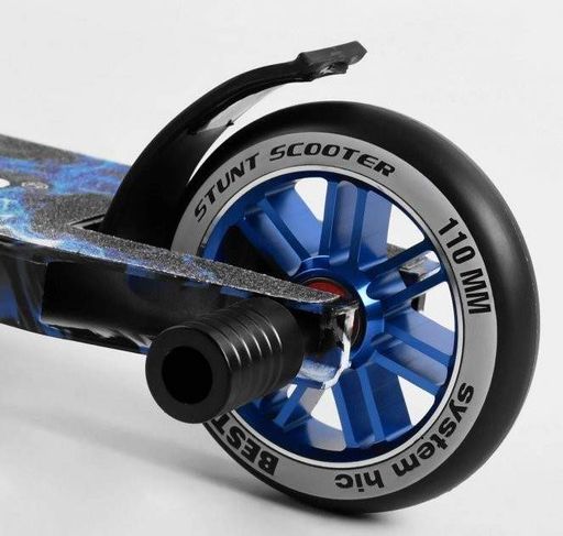 Самокат трюковой Best Scooter HIC система пеги  синий (74609) (1172811)