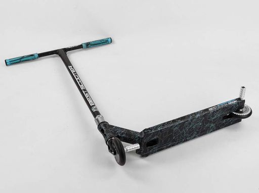 Трюковий самокат Best Scooter CRASH HIC-система пеги алюмінієвий диск та дека колеса 110мм PU Чорний (37890) (1172853)
