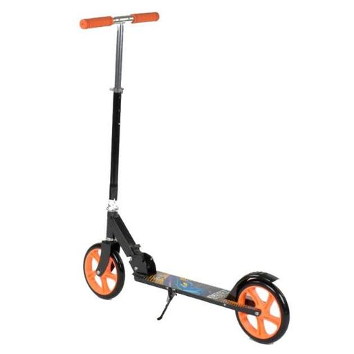 Самокат двухколесный Best Scooter 42714 складальный подножкой колеса 200мм Чёрно-оранжевый (1173103)