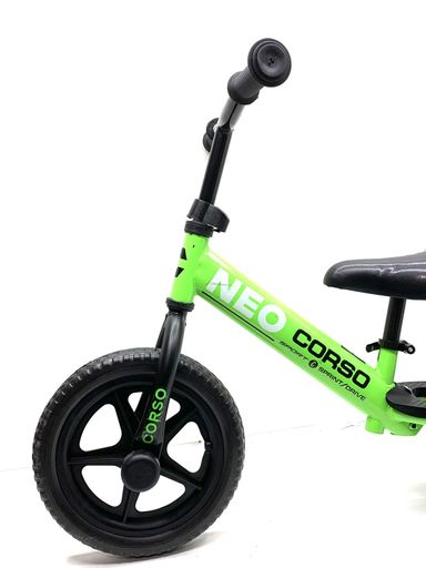 Беговел CORSO NEO стальная рама колеса 12 дюймов подставка для ног Зеленый (EN-36900) (1173408)