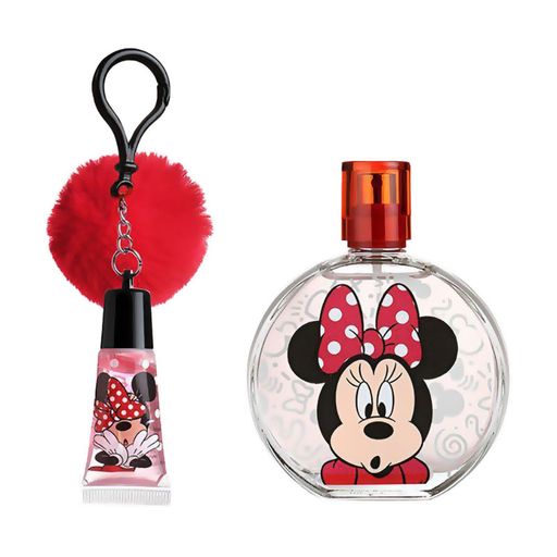 Парфумований набір для дівчинки Air-Val International Disney Minnie Mouse Set (туалетна вода, 100 мл + блиск для губ-брелок, 1 шт + сумочка, 1 шт)