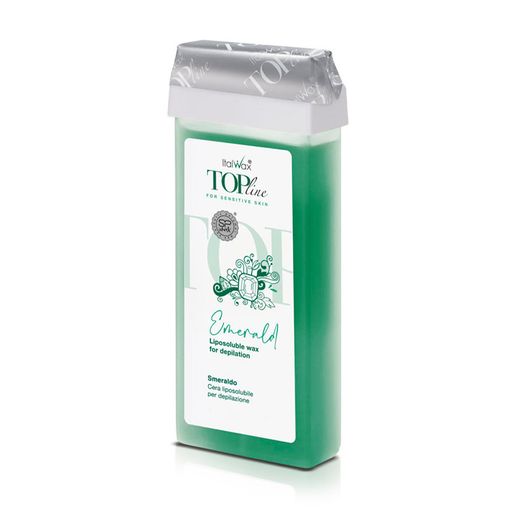 Воск для депиляции в картридже ItalWax Top Line For Sensitive Skin Emerald, 100 мл