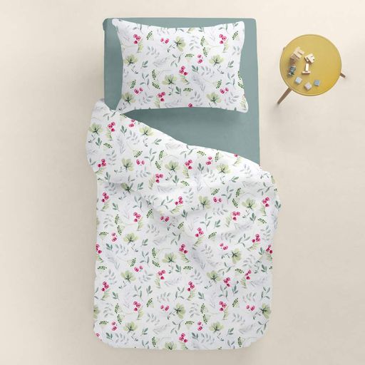 Підліткова постільна білизна з простирадлом на резинці SUMMER FLOWERS CS6 COSAS (4822052349304) (1192969)