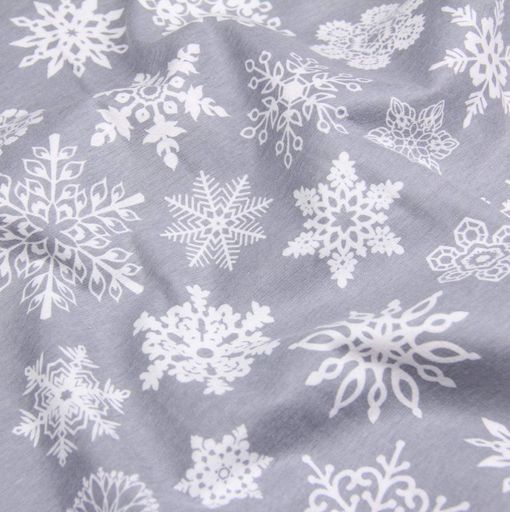 Підліткова постільна білизна з простирадлом на резинці SNOWFLAKES CS2 COSAS (4822052362846) (1193053)