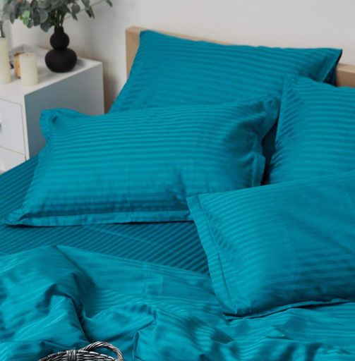 Набор наволочек Moon&Star Satin Stripe Turkish Blue 50х70 2 шт (1200396)