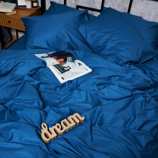Набор наволочек Moon&Star Satin Premium Deep Blue 50х50 2 шт (1201331)