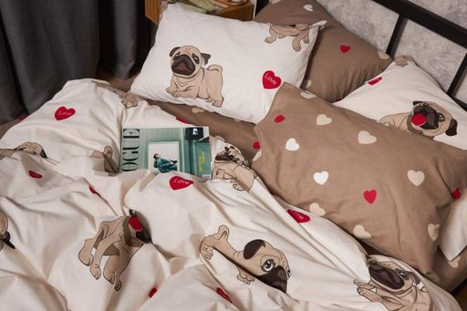 Набор наволочек Moon&Star Бязь Gold Люкс Bulldog Love 40х40 2 шт  MS-840000726 (1201368)