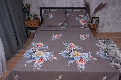 Підковдра Moon&Star Бязь Gold Люкс Flowers Wod King Size 220 x 240 см (1201429)