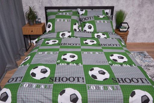 Підковдра Moon&Star Бязь Gold Люкс Football Полуторна Євро 160 x 220 см (1201459)