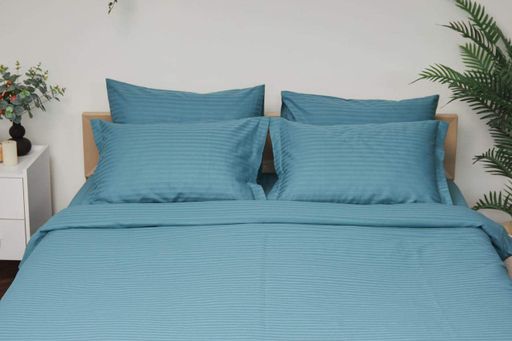 Підковдра Moon&Star Satin Stripe Stripe Green Полуторна 143 x 210 см (1201672)