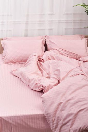 Підковдра Moon&Star Satin Stripe Stripe Pink Двоспальна 175 x 210 см (1201703)