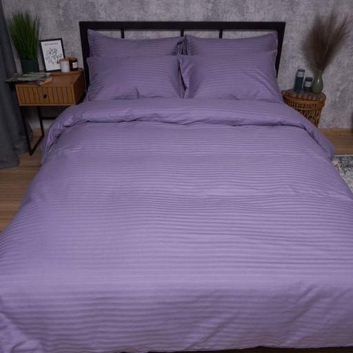Підковдра Moon&Star Satin Stripe Soft Lilac Полуторна 143 x 210 см (1202258)
