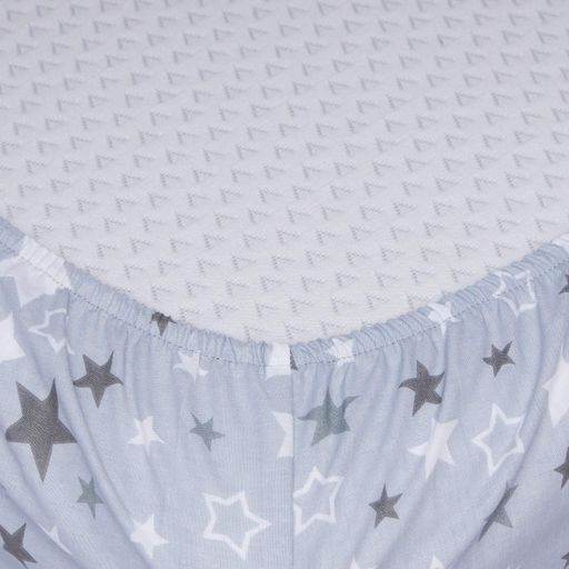 Простынь на резинке Moon&Star Silver Stars Бязь Gold Люкс 190х200х20 см (1202376)