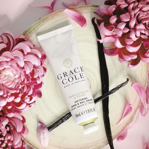 Крем для рук та нігтів Grace Cole Softening Hand & Nail Cream Ваніль та півонія, 30 мл