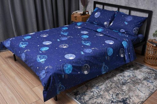 Підковдра Moon&Star Бязь Gold Люкс Planets Полуторна 143 x 210 см (1202653)