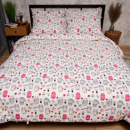 Пододеяльник Moon&Star Бязь Gold Люкс Cute Cats Євро 200 x 220 см (1203426)