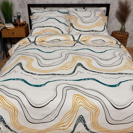 Пододеяльник Moon&Star Бязь Gold Люкс Natural Waves Двоспальна 175 x 210 см (1203475)