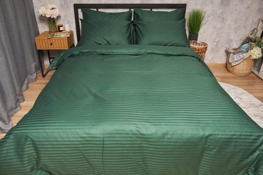 Підковдра Moon&Star Satin Stripe Stripe Verdant Двоспальна 175 x 210 см (1204408)