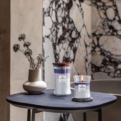Ароматична свічка в склянці WoodWick Hourglass Trilogy Candle Evening Luxe, 609 г