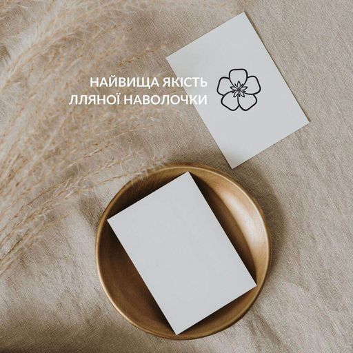 Наволочка IDEIA 87547 Україна 50*70  Лен Бежевий (1207480)