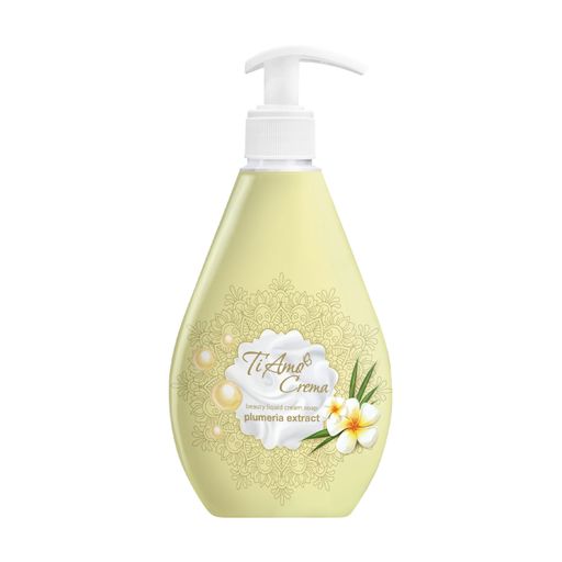 Уценка! Жидкое крем-мыло Ti Amo Crema Beauty Liquid Cream Soap Plumeria Extract, 350 мл