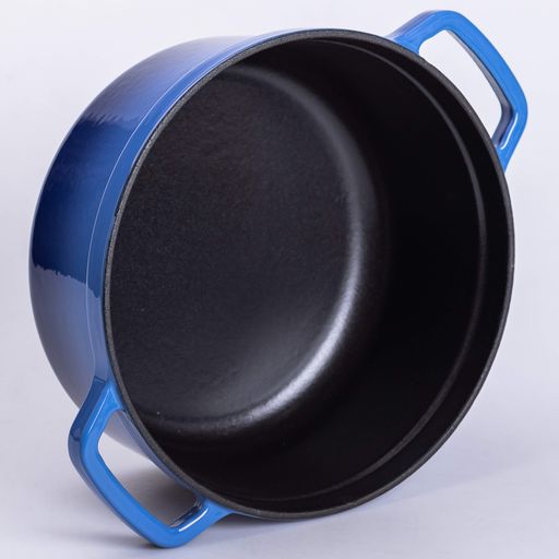 Кокотница чугунная с эмалированным покрытием 3 л, синий Yongkang HP-1-3BL (1208992)