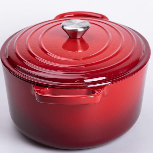 Гусятница чугунная с эмалированным покрытием 6 л, красный Yongkang HP-1-10R (1209000)