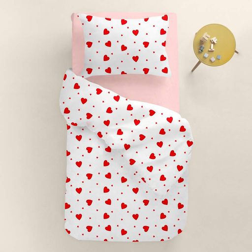 Підковдра євро 200х220 RUBY HEARTS COSAS (4822052397688) (1210037)