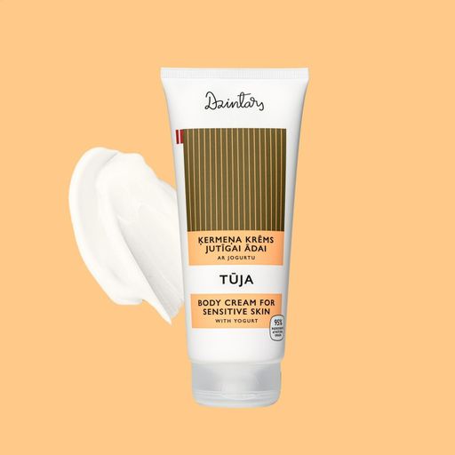 Крем для тіла Dzintars Tuja Body Cream For Sensitive Skin для чутливої шкіри, з йогуртом, 200 мл