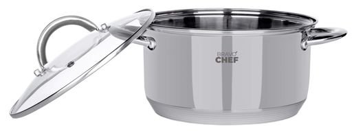 Каструля Bravo Chef 18 см (2.6 л) з кришкою (6720868) (1210945)